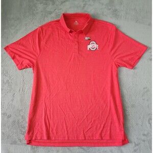 NEW Ohio State Buckeyes Polo Shirt Mens Size Large Red Top of the World